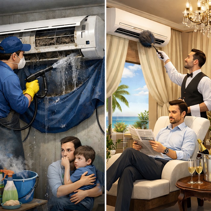 تنظيف المكيفات خطوة ضرورية أم رفاهية